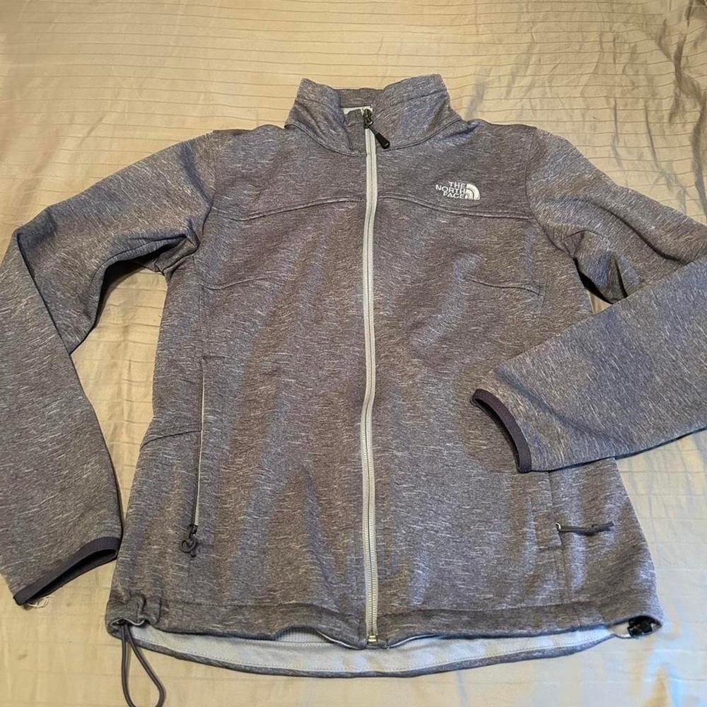 North Face Grey Zip Up
